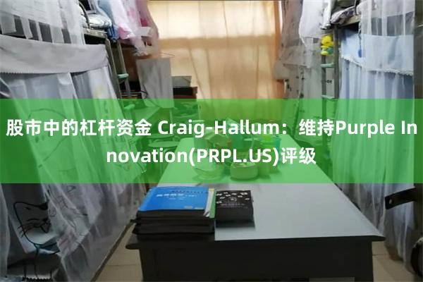 股市中的杠杆资金 Craig-Hallum：维持Purple Innovation(PRPL.US)评级