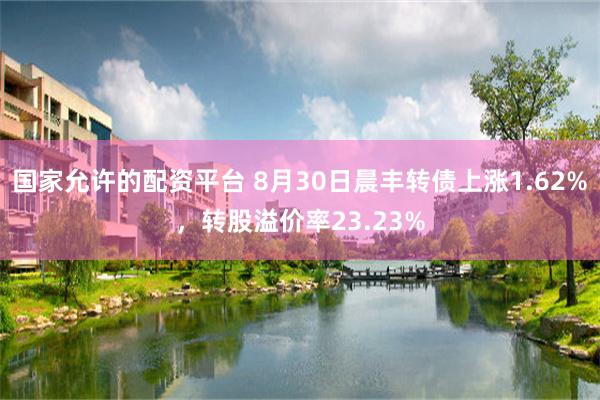 国家允许的配资平台 8月30日晨丰转债上涨1.62%，转股溢价率23.23%