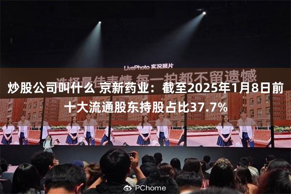 炒股公司叫什么 京新药业：截至2025年1月8日前十大流通股东持股占比37.7%