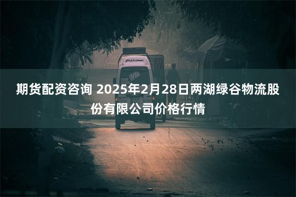 期货配资咨询 2025年2月28日两湖绿谷物流股份有限公司价格行情